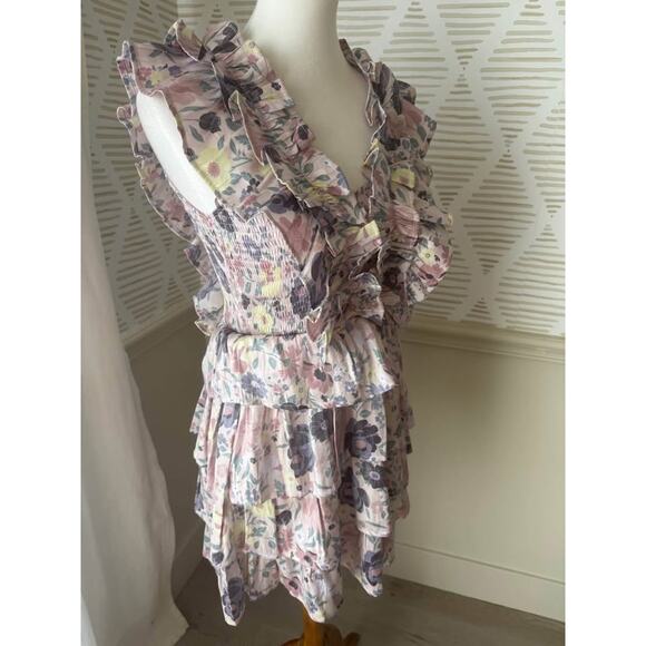 Karlie Women’s Small Floral Vintage Smock Mini Dress - Picture 10 of 10